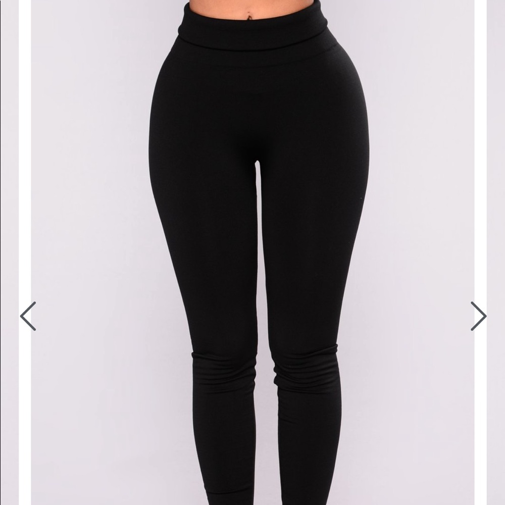 ⭐️Buy 1 get 1 FREE⭐️ Fashion Nova Sammi Fleece Lined Leggings - Black